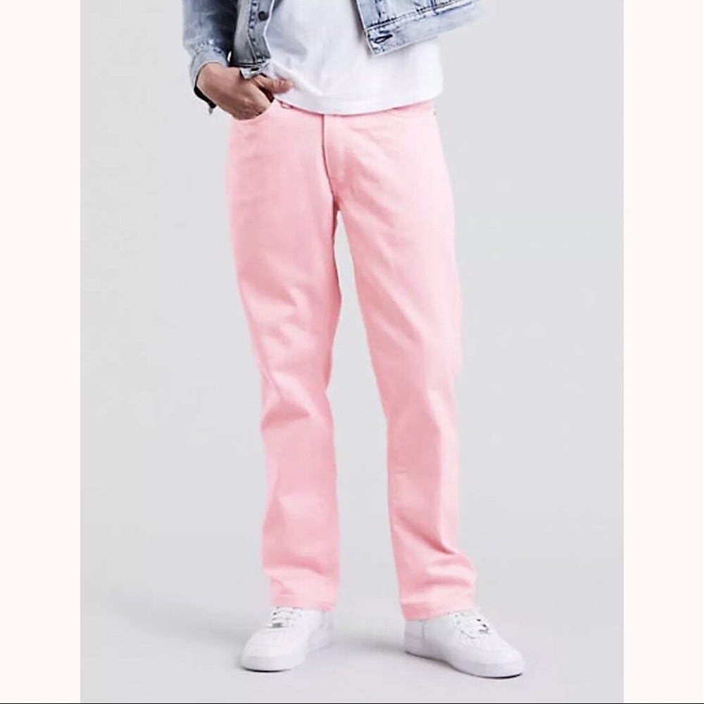 LEVI'S Men's 541 Athletic Fit Jeans, Pink - Picture 1 of 8